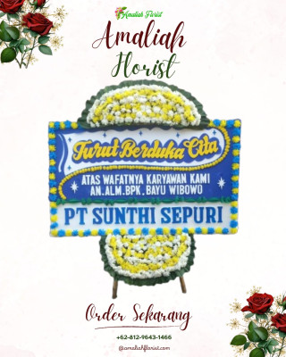 Papan Bunga Duka di Semanding