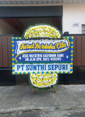 Papan Bunga Duka di Semanding